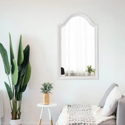French aesthetic iron carved mirror