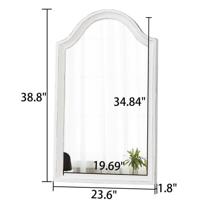 French aesthetic iron carved mirror - Image 7