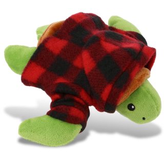 Plaid Turtle Plush Doll