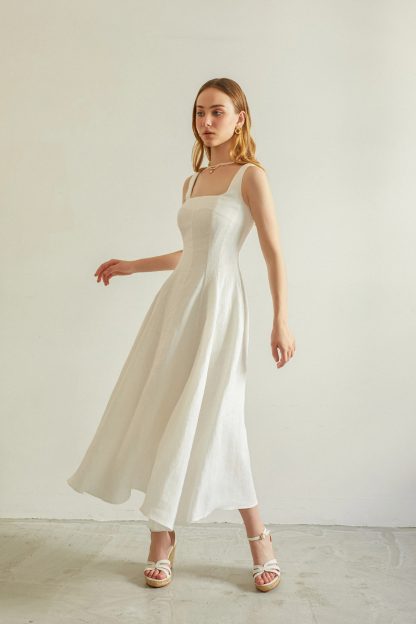 French Vintage Linen Dress - Image 3