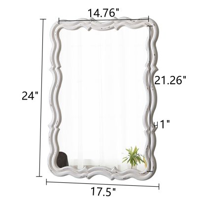 French carved decorative mirror - Image 8