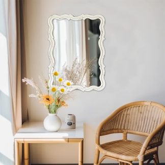 French carved decorative mirror