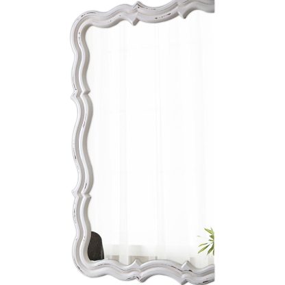 French carved decorative mirror - Image 4