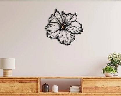 Hibiscus Wall Clock