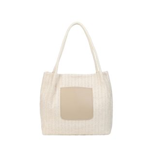 Versatile straw tote bag