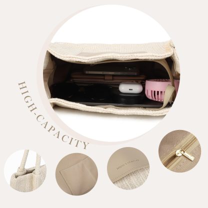 Versatile straw tote bag - Image 3