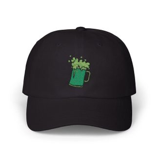 Green beer embroidered baseball cap
