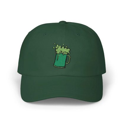 Green beer embroidered baseball cap - Image 3