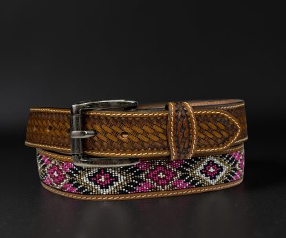 Ethnic style beaded braided belt - Image 7
