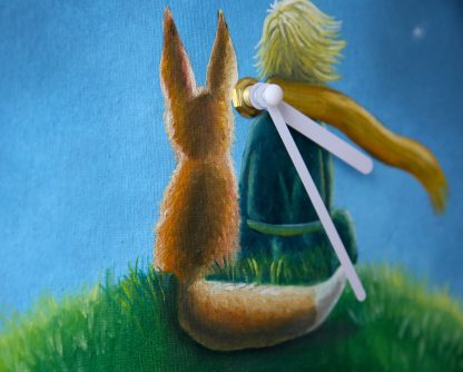 The Little Prince themed hand-painted square wall clock - Image 5
