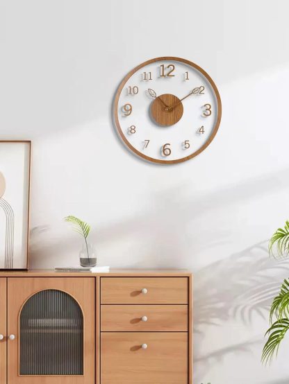 Log style simple wall clock - Image 4