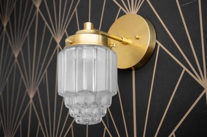 Vintage Art Glass Wall Lamp - Image 2