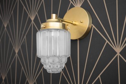 Vintage Art Glass Wall Lamp - Image 4