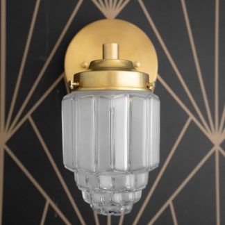 Vintage Art Glass Wall Lamp