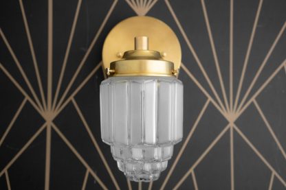 Vintage Art Glass Wall Lamp