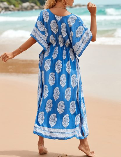 Bohemian printed waisted robe dress - Image 2