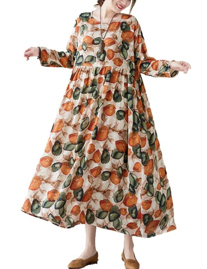Fresh printed loose long skirt - Image 7
