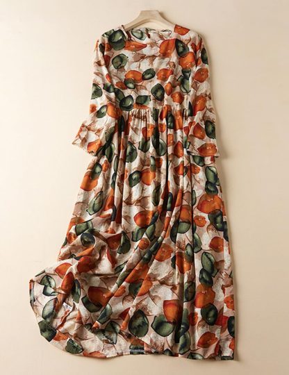 Fresh printed loose long skirt - Image 6