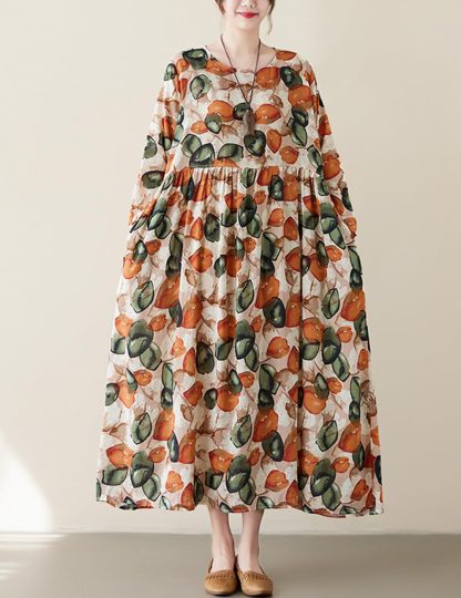Fresh printed loose long skirt - Image 5