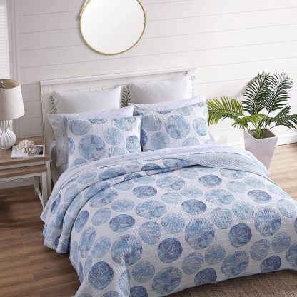 Seashell print three-piece bed cover set - Image 7