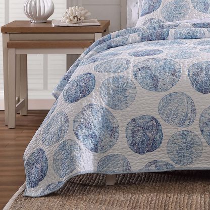 Seashell print three-piece bed cover set - Image 4