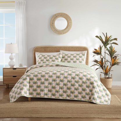 Coconut tree print quilted bedding - Image 7