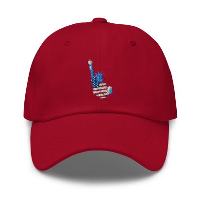 Statue of Liberty guitar embroidered baseball cap - Image 6