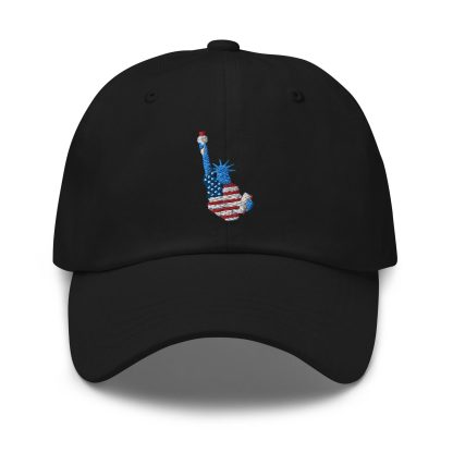 Statue of Liberty guitar embroidered baseball cap - Image 5