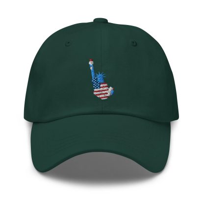 Statue of Liberty guitar embroidered baseball cap - Image 4