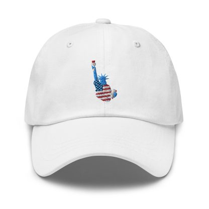 Statue of Liberty guitar embroidered baseball cap - Image 2