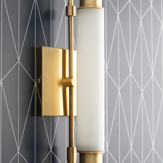 Modern light luxury cylindrical glass wall lamp