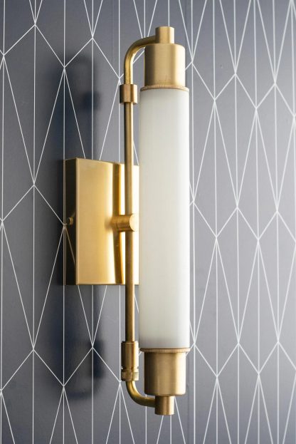 Modern light luxury cylindrical glass wall lamp