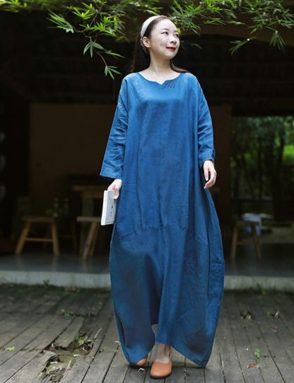 Retro loose robe