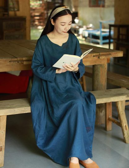 Retro loose robe - Image 3