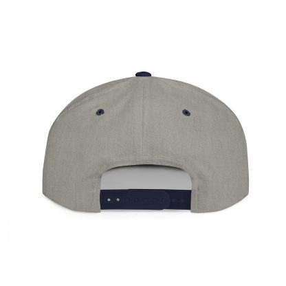 Seagull embroidered contrasting flat-brim hat - Image 7