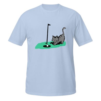 Funny Golf Cat Print T-Shirt