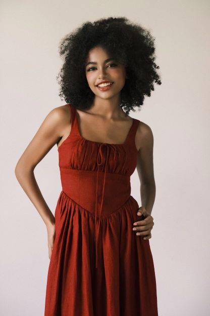 French Vintage Linen Slip Dress - Image 6