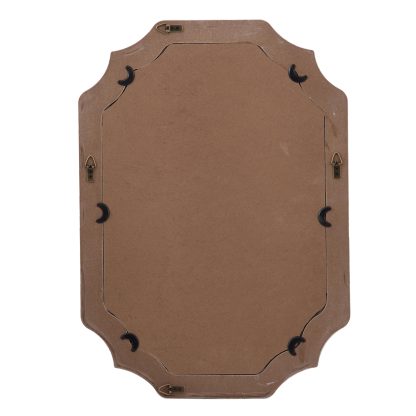 French simple carved octagonal mirror - Image 2