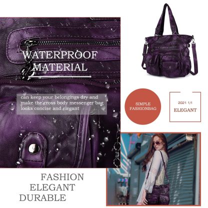 Gradient tie-dye style large-capacity women's bag - Image 3