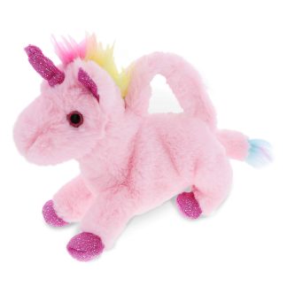 Dreamy pink unicorn plush handbag