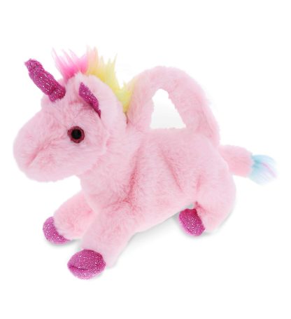 Dreamy pink unicorn plush handbag