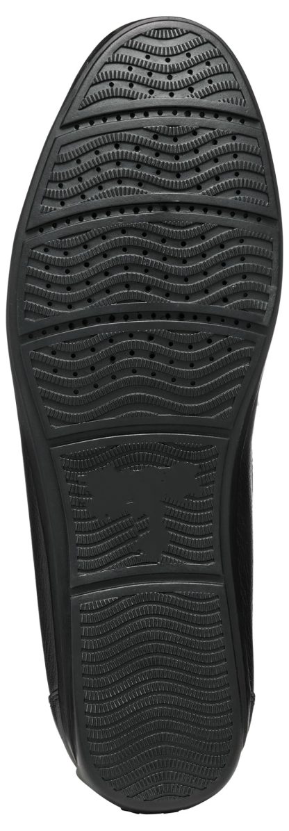 Men's black leather loafers - Image 6