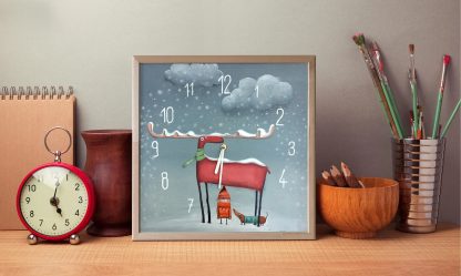 Winter Fairy Tale Art Wall Clock