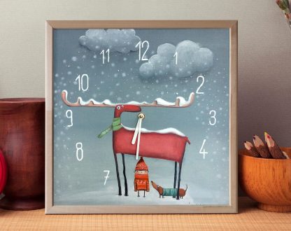 Winter Fairy Tale Art Wall Clock - Image 4