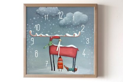 Winter Fairy Tale Art Wall Clock - Image 3