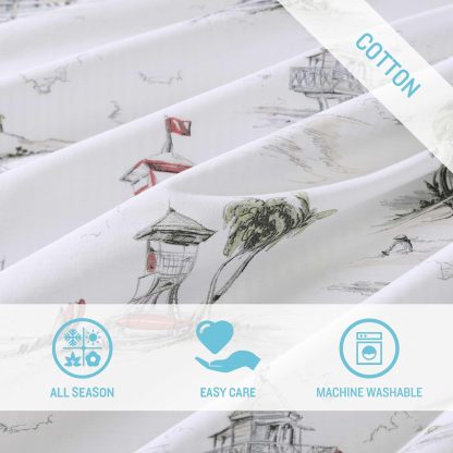 Ocean-themed quilted bedding - Image 8