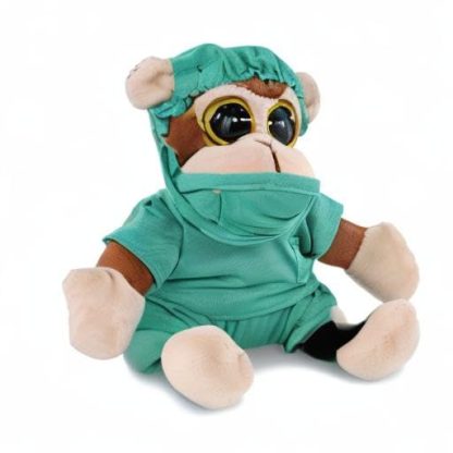 Surgical gown monkey plush doll - Image 5