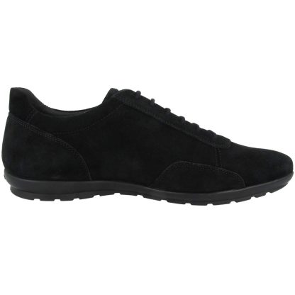 Men's black suede lace-up zip-up sneakers - Image 3