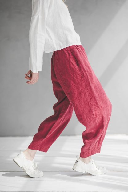 Women's linen harem pants - Image 2