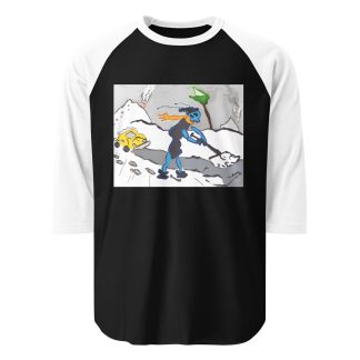 Fun Cartoon Print Raglan Sleeve T-Shirt